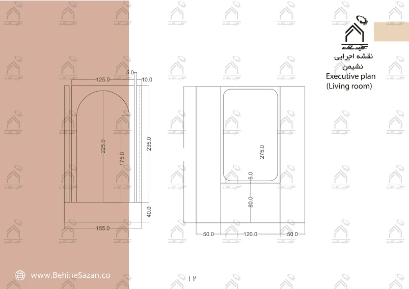 پورتفولیو طراحی و معماری سالن زیبایی