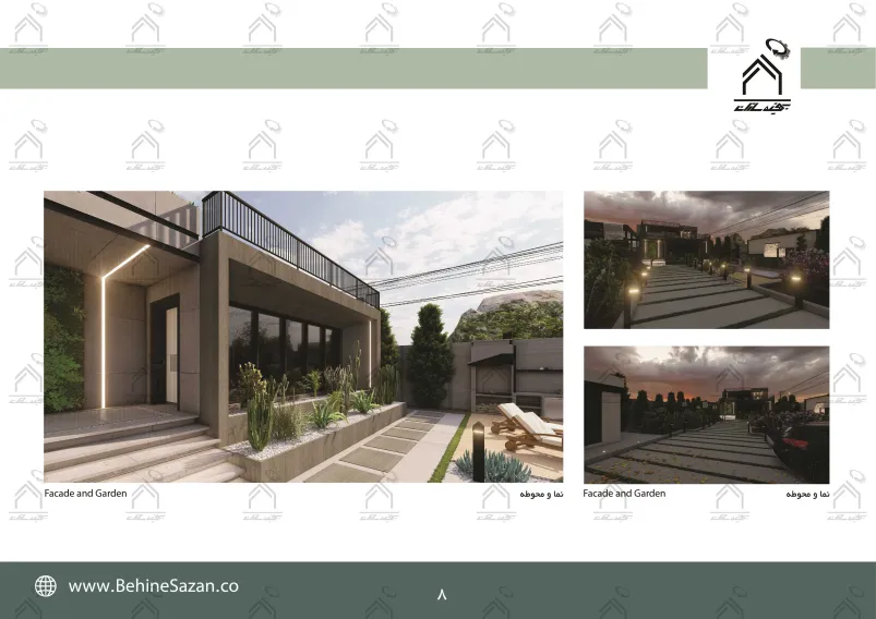 پورتفولیو طراحی و معماری باغ ویلا