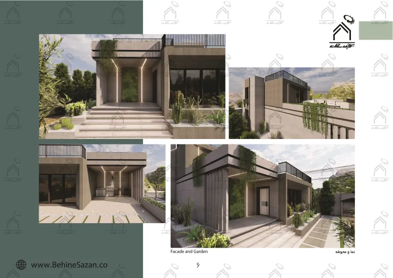 پورتفولیو طراحی و معماری باغ ویلا