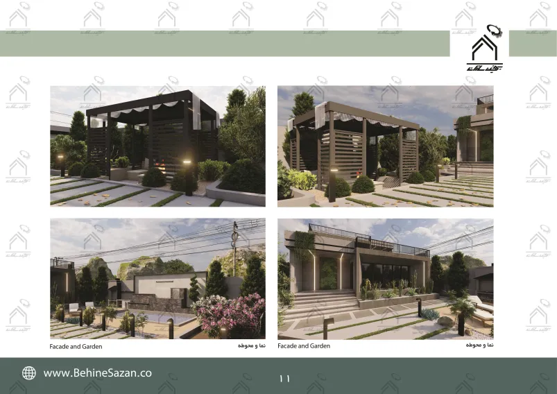 پورتفولیو طراحی و معماری باغ ویلا