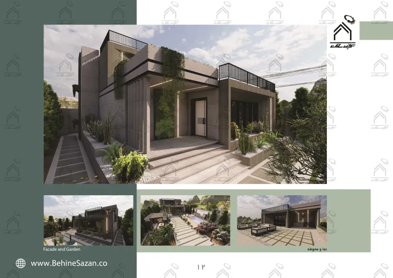 پورتفولیو طراحی و معماری باغ ویلا