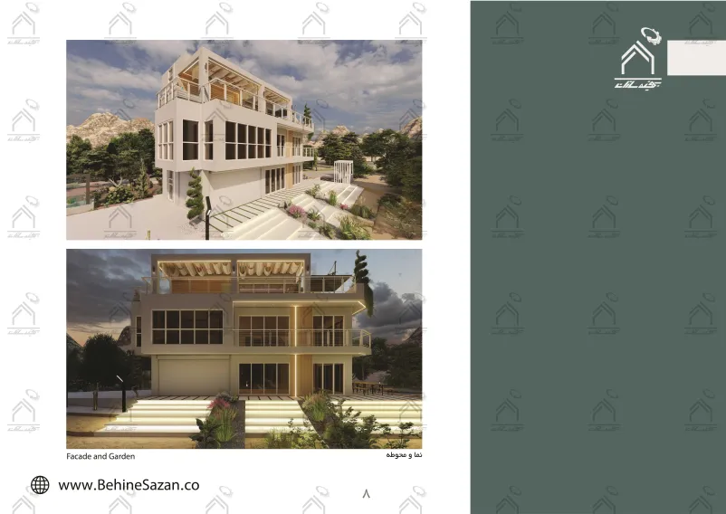 پورتفولیو طراحی و معماری باغ ویلا