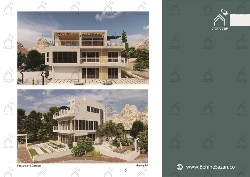 پورتفولیو طراحی و معماری باغ ویلا