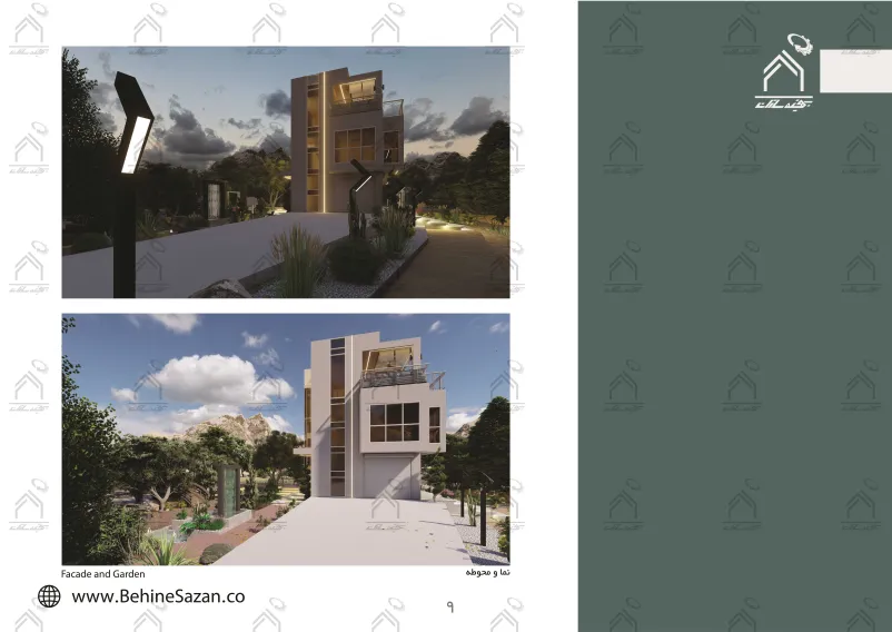 پورتفولیو طراحی و معماری باغ ویلا