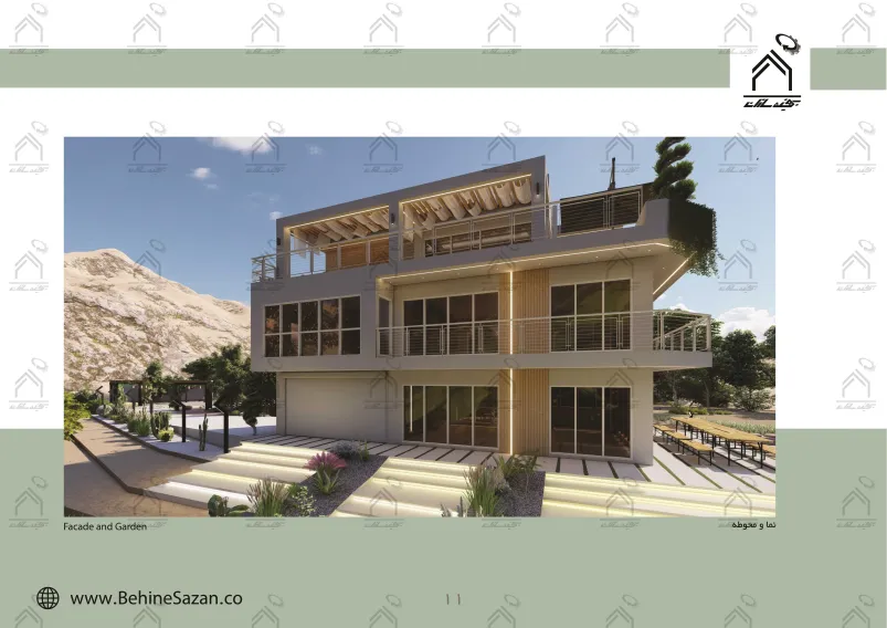 پورتفولیو طراحی و معماری باغ ویلا