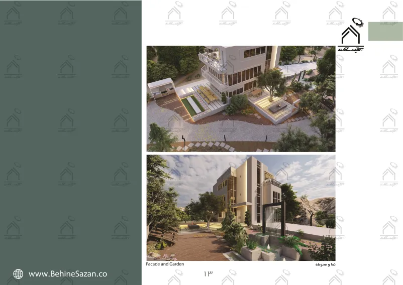 پورتفولیو طراحی و معماری باغ ویلا