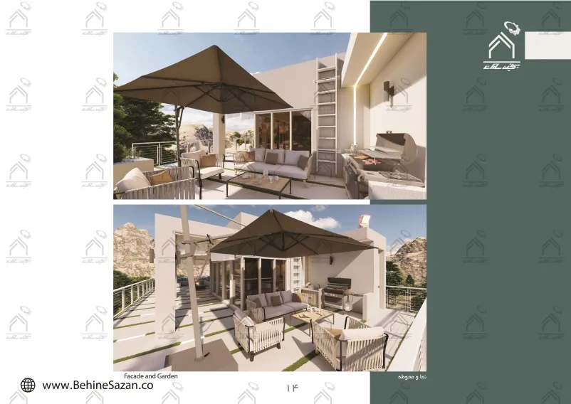 پورتفولیو طراحی و معماری باغ ویلا
