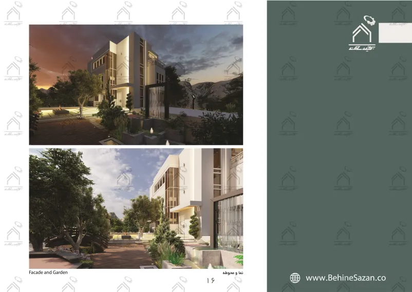 پورتفولیو طراحی و معماری باغ ویلا