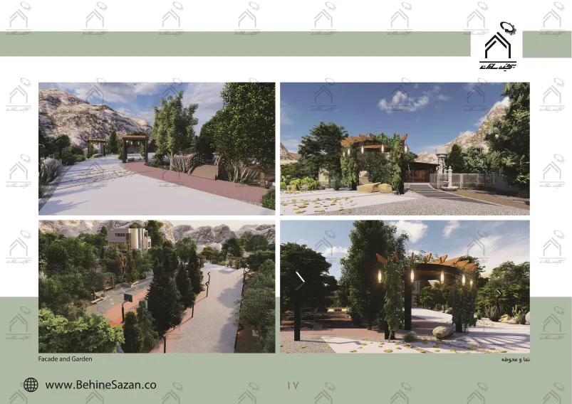پورتفولیو طراحی و معماری باغ ویلا