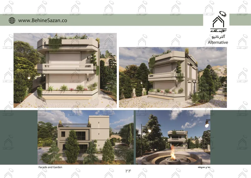 پورتفولیو طراحی و معماری باغ ویلا