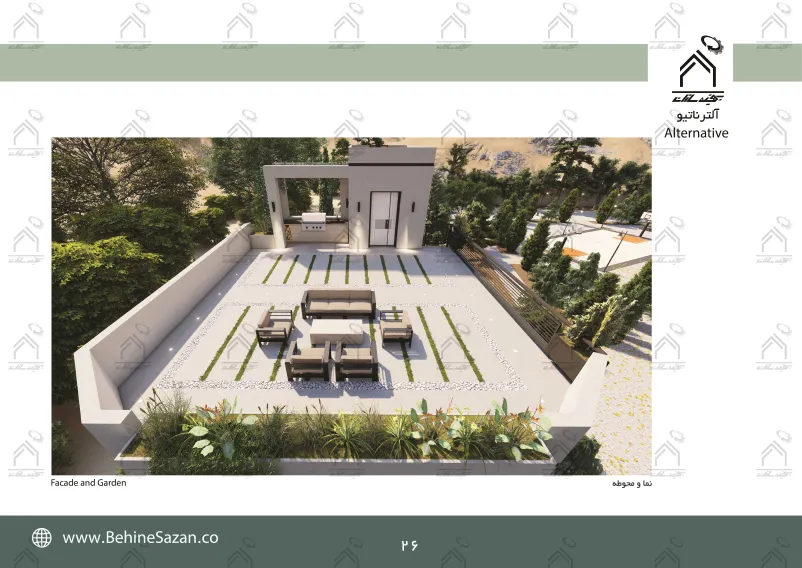 پورتفولیو طراحی و معماری باغ ویلا