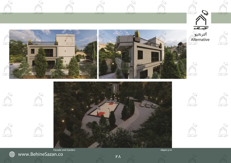 پورتفولیو طراحی و معماری باغ ویلا