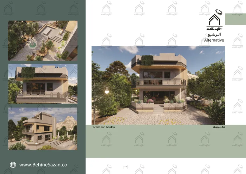 پورتفولیو طراحی و معماری باغ ویلا