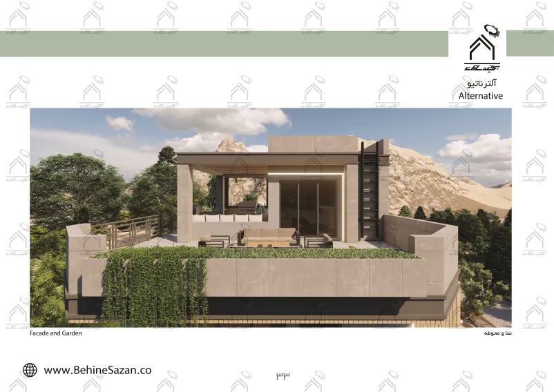 پورتفولیو طراحی و معماری باغ ویلا