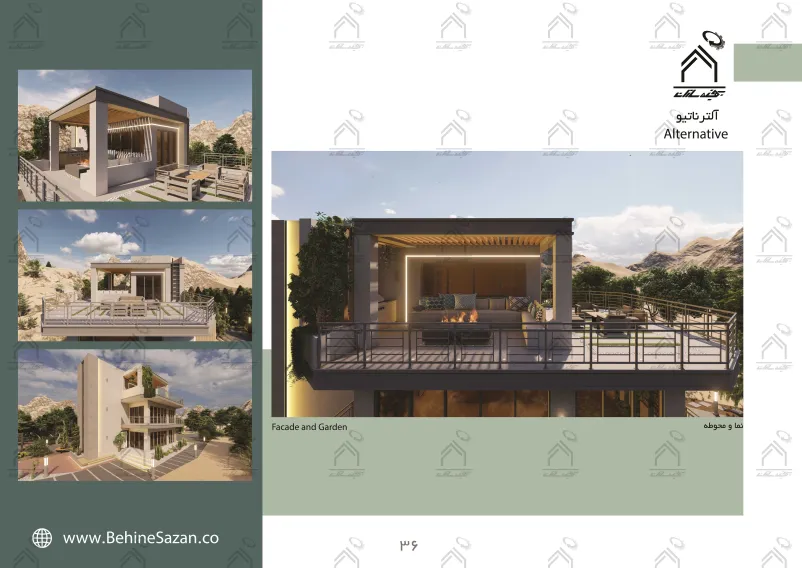 پورتفولیو طراحی و معماری باغ ویلا