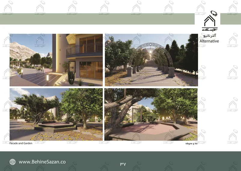 پورتفولیو طراحی و معماری باغ ویلا
