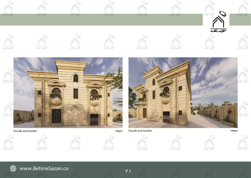پورتفولیو طراحی و معماری باغ ویلا
