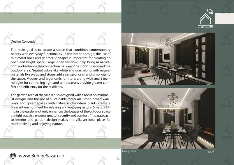 پورتفولیو طراحی و معماری باغ ویلا