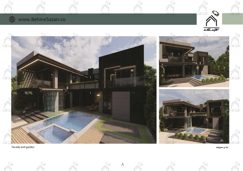 پورتفولیو طراحی و معماری باغ ویلا