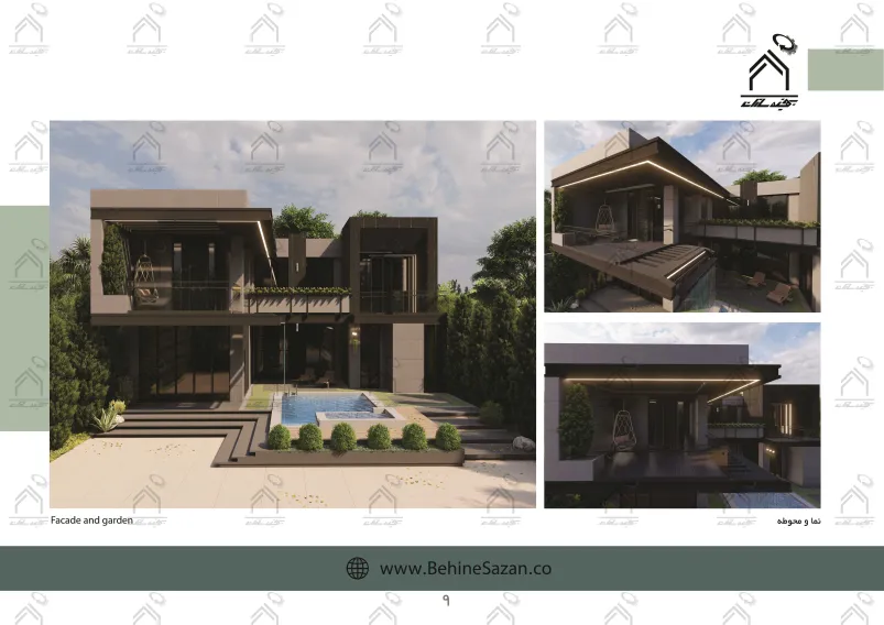 پورتفولیو طراحی و معماری باغ ویلا