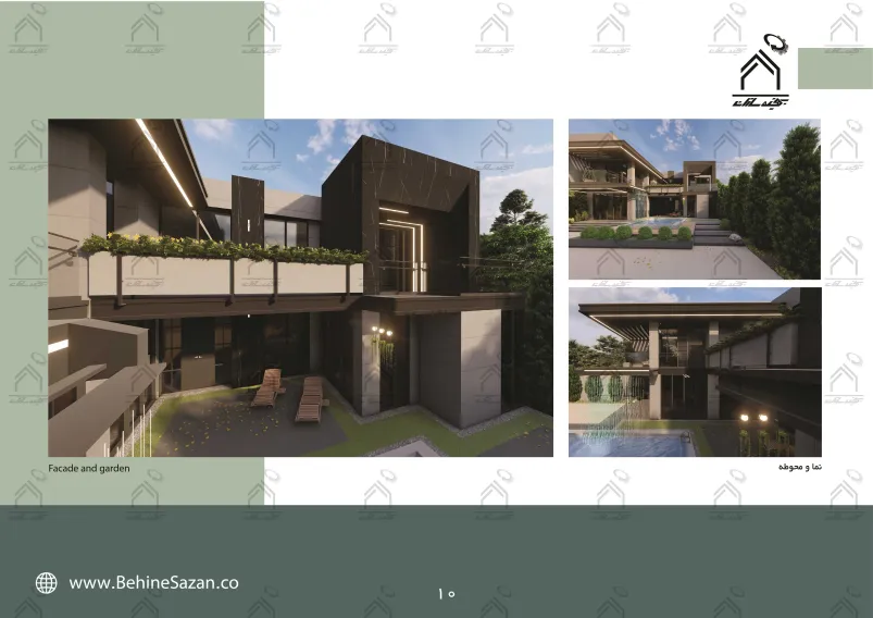 پورتفولیو طراحی و معماری باغ ویلا