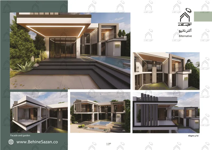 پورتفولیو طراحی و معماری باغ ویلا