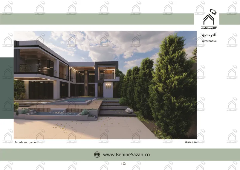 پورتفولیو طراحی و معماری باغ ویلا