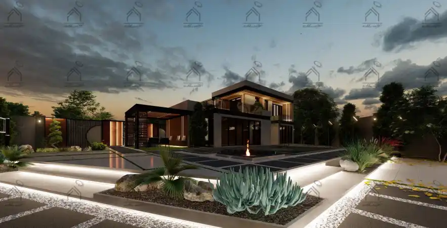 طراحی و اجرا باغ ویلا مدرن