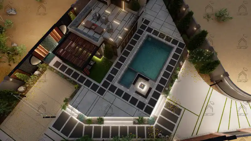 طراحی و اجرا باغ ویلا مدرن