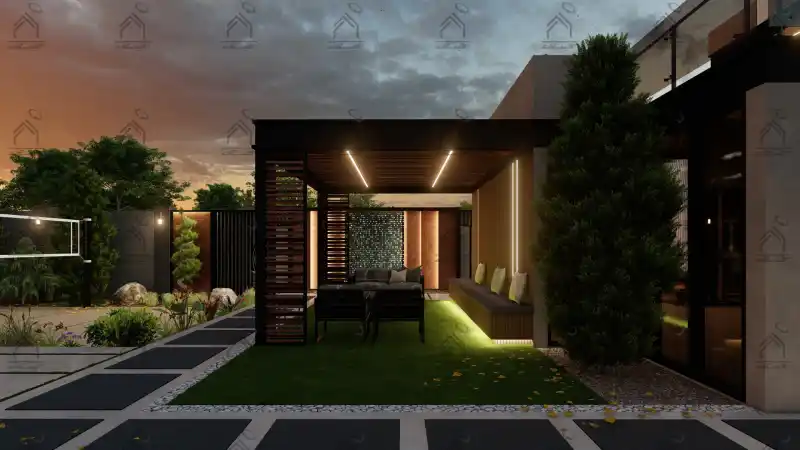 طراحی و اجرا باغ ویلا مدرن