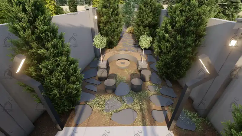 طراحی و اجرا باغ ویلا مدرن