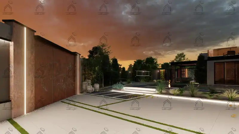 طراحی و اجرا باغ ویلا مدرن