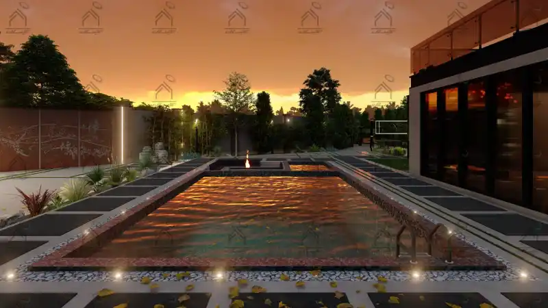 طراحی و اجرا باغ ویلا مدرن