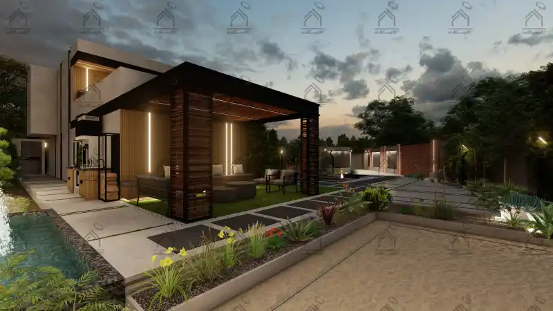 طراحی و اجرا باغ ویلا مدرن