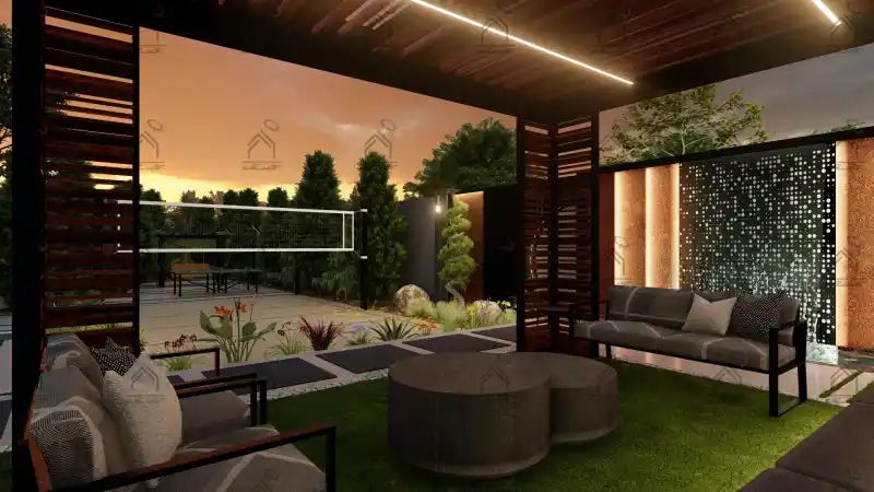 طراحی و اجرا باغ ویلا مدرن