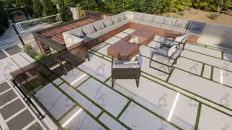 طراحی و اجرا باغ ویلا مدرن