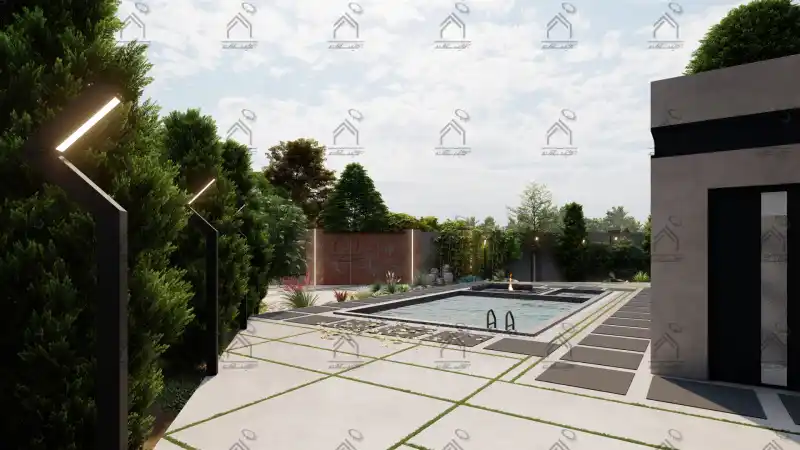 طراحی و اجرا باغ ویلا مدرن