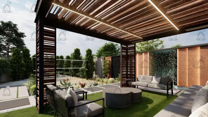 طراحی و اجرا باغ ویلا مدرن