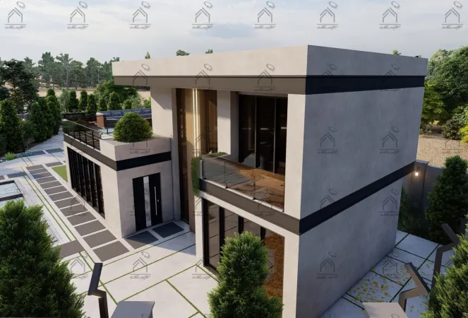 طراحی و اجرا باغ ویلا مدرن