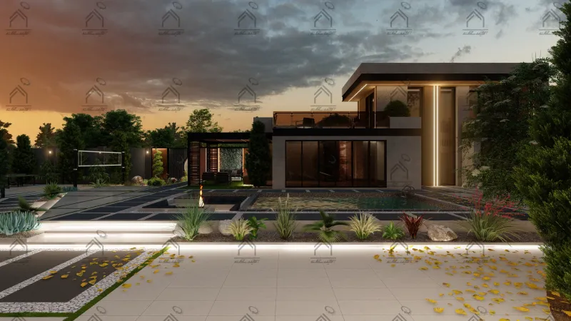 طراحی و اجرا باغ ویلا مدرن