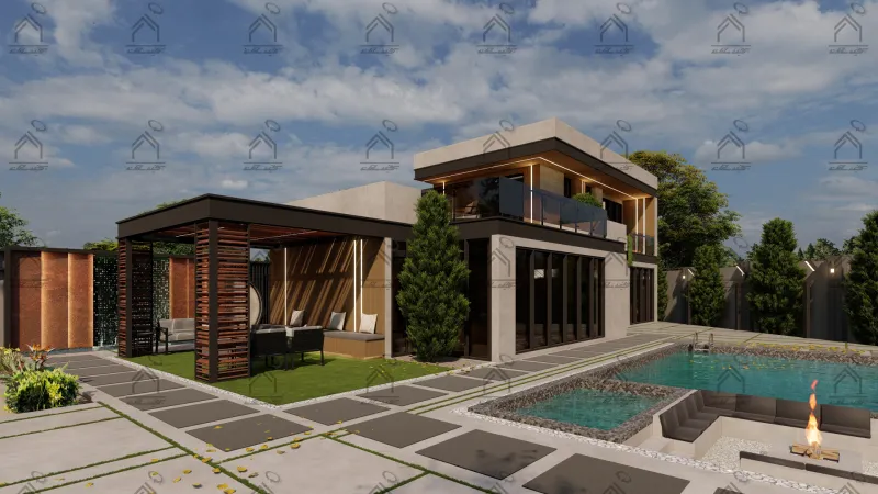 طراحی و اجرا باغ ویلا مدرن