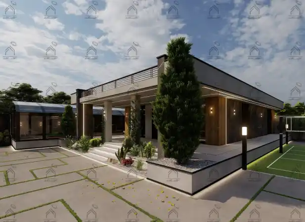 طراحیی نما باغ ویلا در شیراز