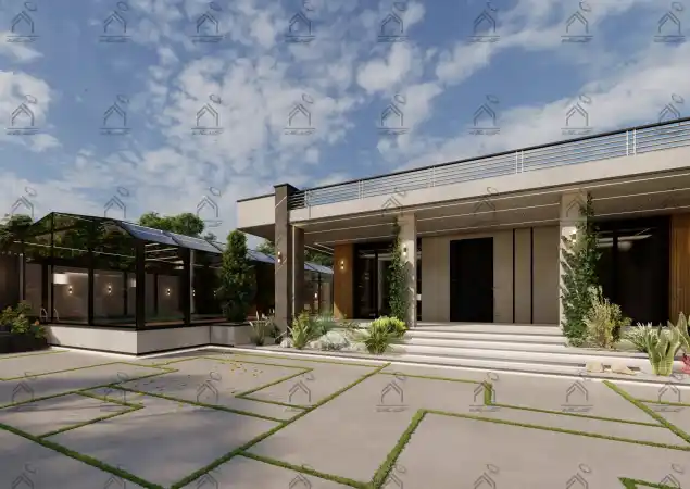 طراحیی نما باغ ویلا در شیراز