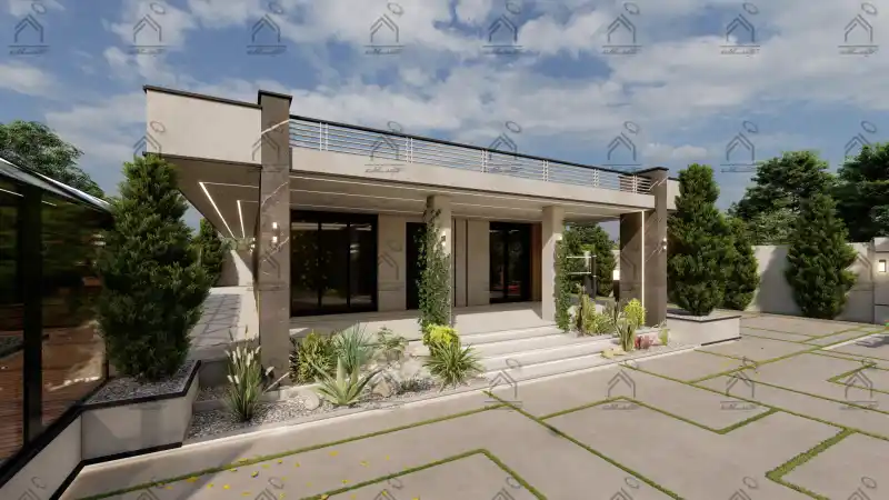 طراحیی نما باغ ویلا در شیراز