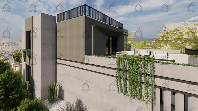 طراحی نما باغ ویلا در شیراز