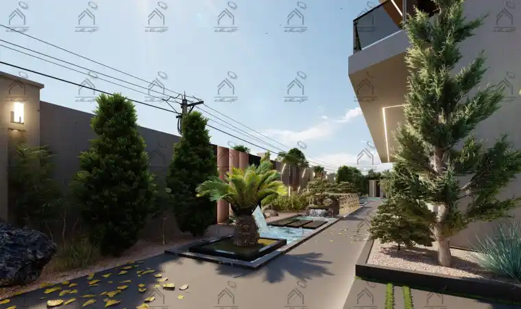 طراحی فضای سبز باغ ویلا در شیراز
