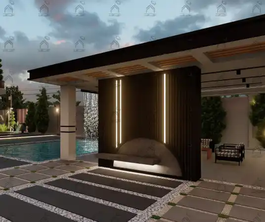 طراحی فضای سبز باغ ویلا در شیراز