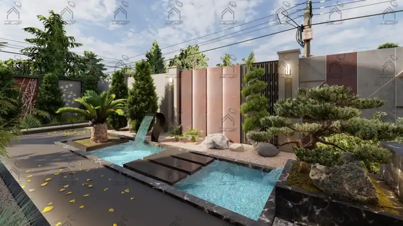 طراحی فضای سبز باغ ویلا در شیراز