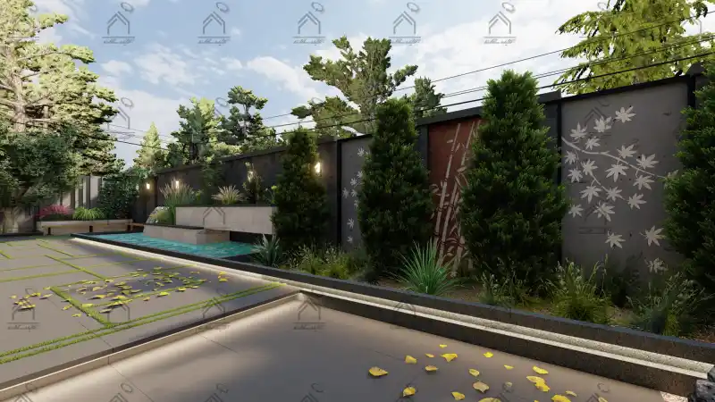 طراحی فضای سبز باغ ویلا در شیراز