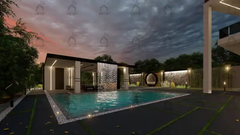 طراحی فضای سبز باغ ویلا در شیراز